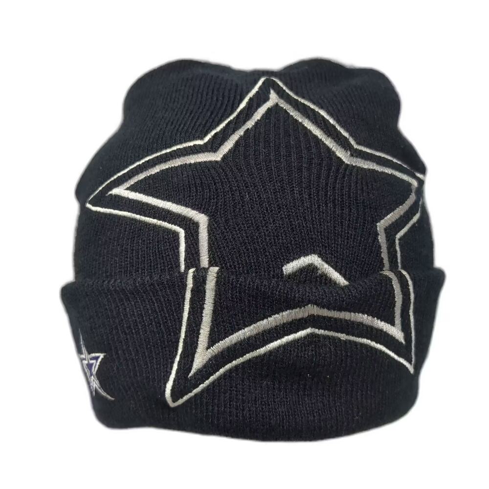Dallas Cowboys NFL Black Beanie Hat One Size Drew Pearson Large Embroidered Star